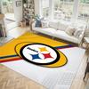 Pittsburgh Steelers Design Crystal Velvet Carpet Cozy Non?Slip Printed Rug For Bedroom Living Room Entrance