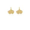 Spiral Maple Leaf Love Hollow Irregular Earrings, Heavy Industry Advanced Sense Metal Style Fashion Temperament Earrings
