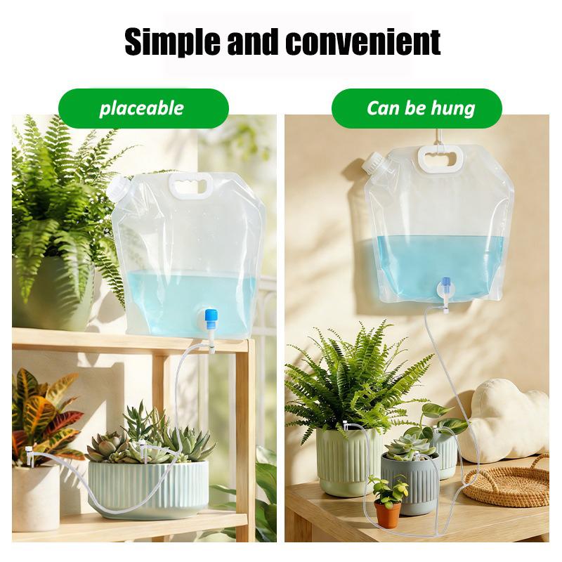 4.5L Adjustable Drip Irrigation Plant Self Watering Bag Automatic Slow Release Watering Device Indoor Potted Garden WateringTool