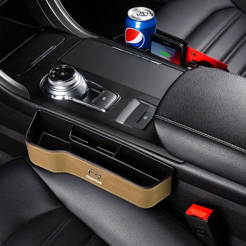 2Pcs Car Seat Organizer Seat Crevice Storage Box Multifunction Goods For Mazda 3 6 CX5 2 CX3 CX9 MX5 RX8 Axela Demio MS CX5 2 Axela Demio Atenza GJI