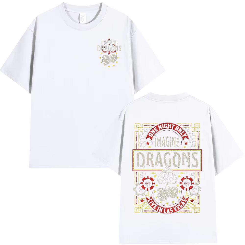 Rock Band Imagine Dragons Music Album T Shirt Fashion Hip Hop Tshirt Unisex WOMEN Cotton Comfort Short Sleeve Tshirts Streetwear