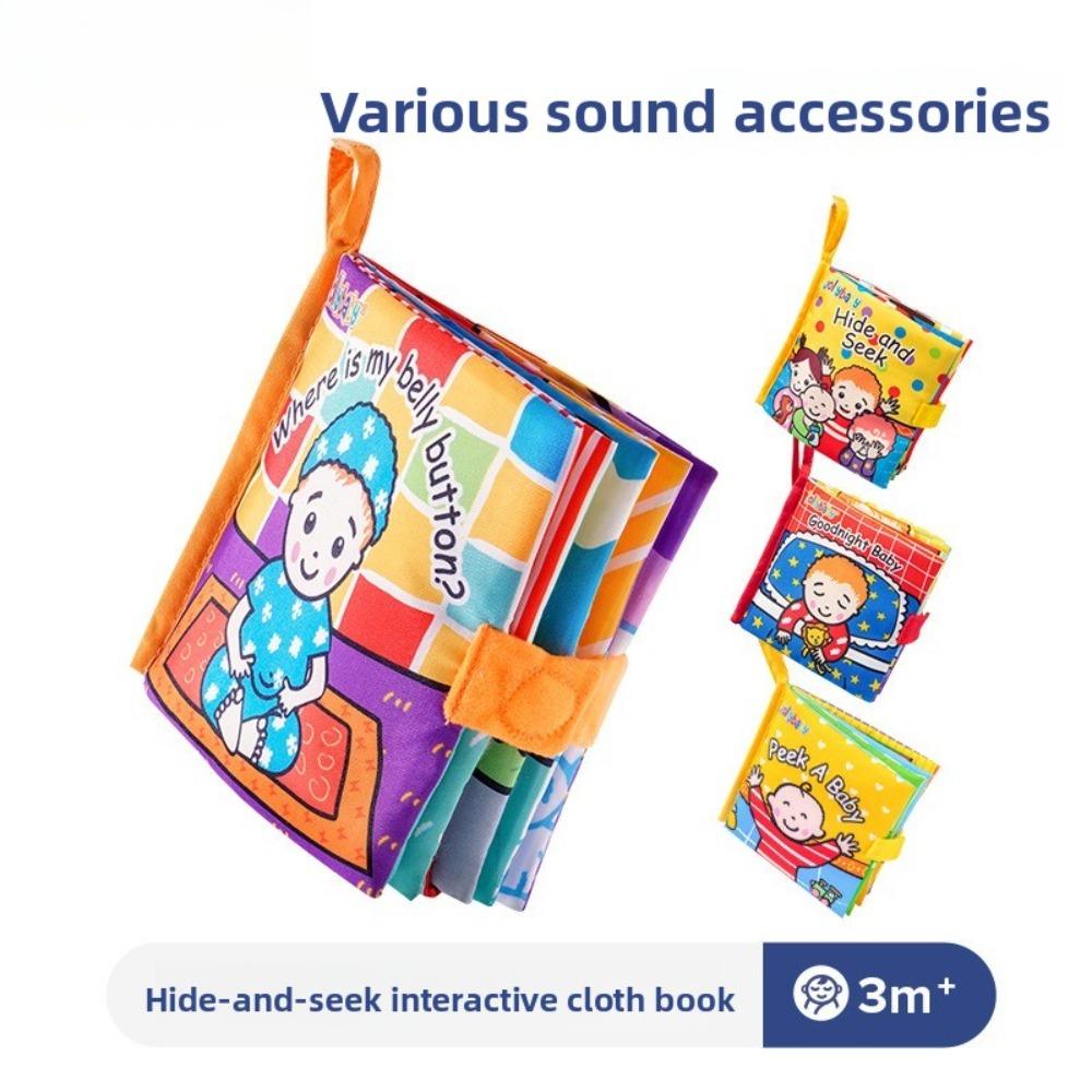 Tail Cloth Book Animal Baby Toy Three-dimensional Early Education Book Cognitive Three-dimensional Cloth Book Early Education Toy