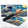 Vintage Sailboat Wave XXL Gaming Mouse Pad Non-Slip Rubber Overlocked Deskmat Starry Night Anime Ocean Keyboard Game Table Mats