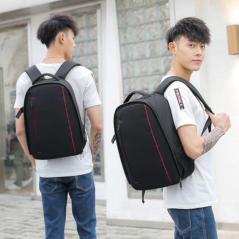 Verschleißfester DSLR-Digitalkamera-Videorucksack für den Außenbereich, wasserabweisende, multifunktionale, atmungsaktive Fotokamerataschen