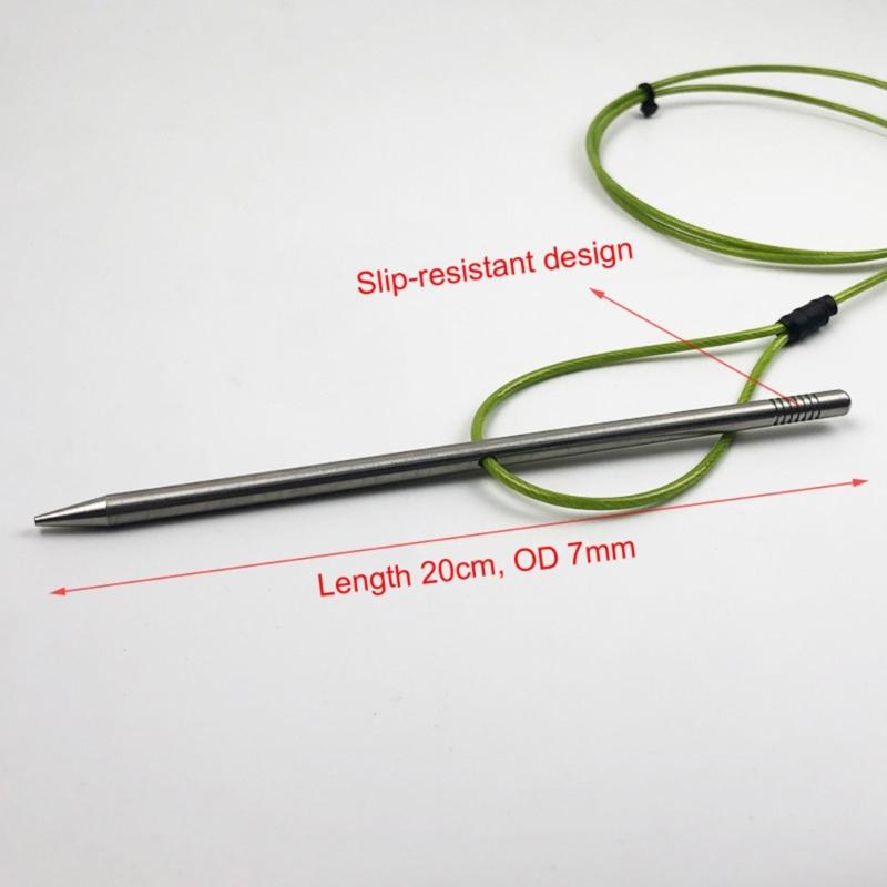 Stringer Fish Holder Kayak Fishing Big Game Fish Needle Hook for Diving Fish Stringer with Clip and Stainless Cable