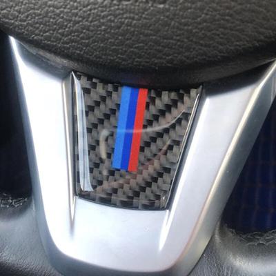 Carbon Fiber Car Steering Wheel Decals Cover Trim Sticker Strip Parts Decoration Interior Accessories For BMW E89 Z4 2009-2016