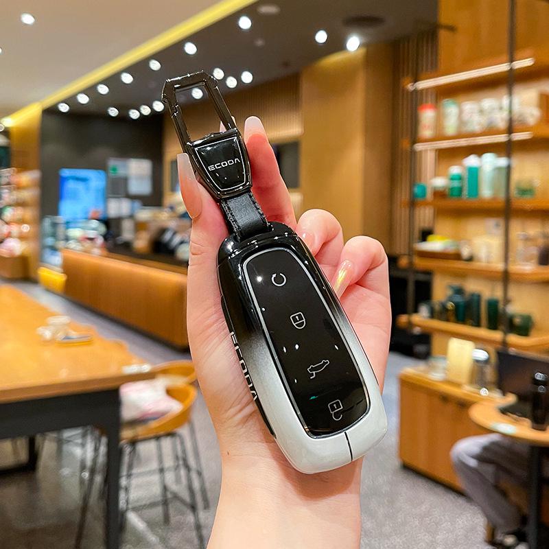 OMODA Chery Key Case: Zinc Alloy, High-Grade Metal Shell for New Model Remote Control Key.