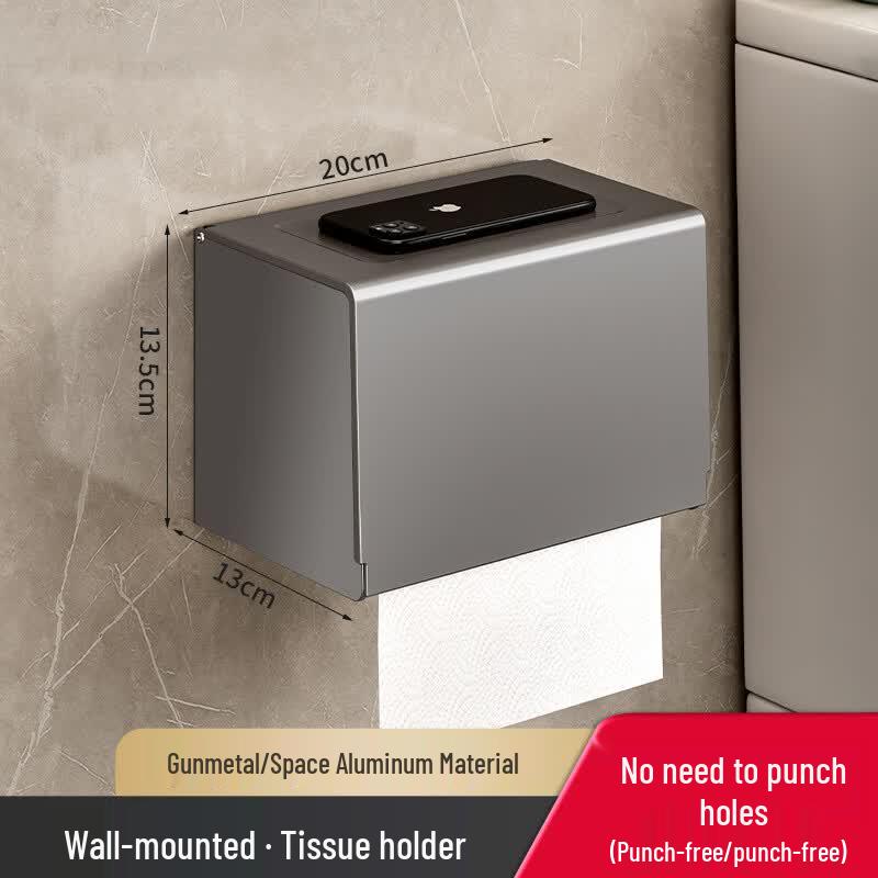 GOWKE Wall-Mounted Tissue Box Holder
