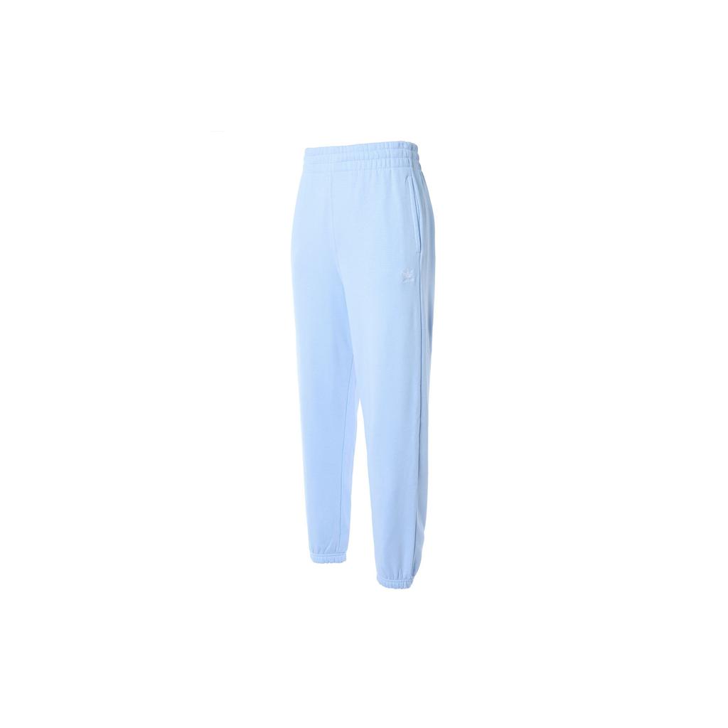 adidas Originals Unisex Light Pink Blue Loose Cuffed Knit Sweatpants IK7687
