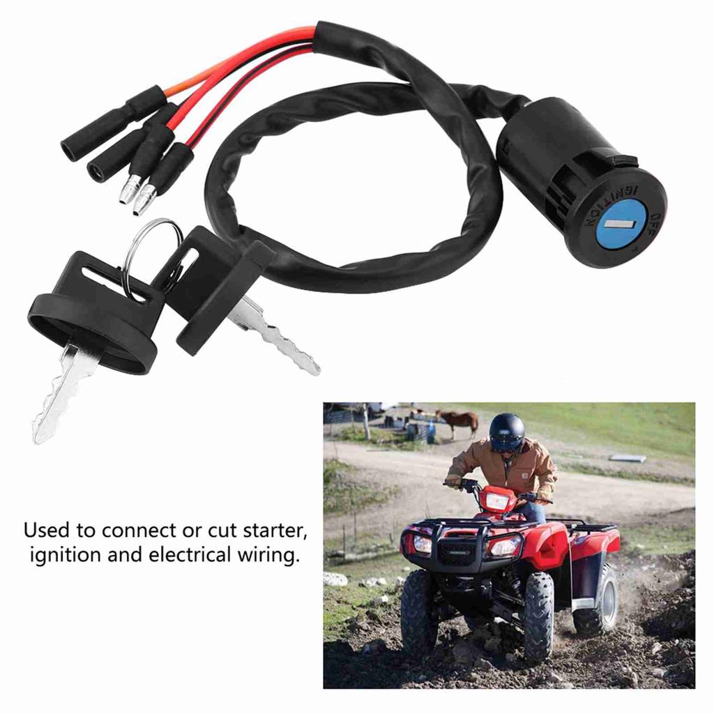 Ignition Key Switch Fits For Honda 300 TRX300FW FOURTRAX 1900 2000 ATV