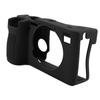 Soft Silicone Camera Cover Shock Absorption Non Slip Camera Protective Case for A7CII A7CR Black