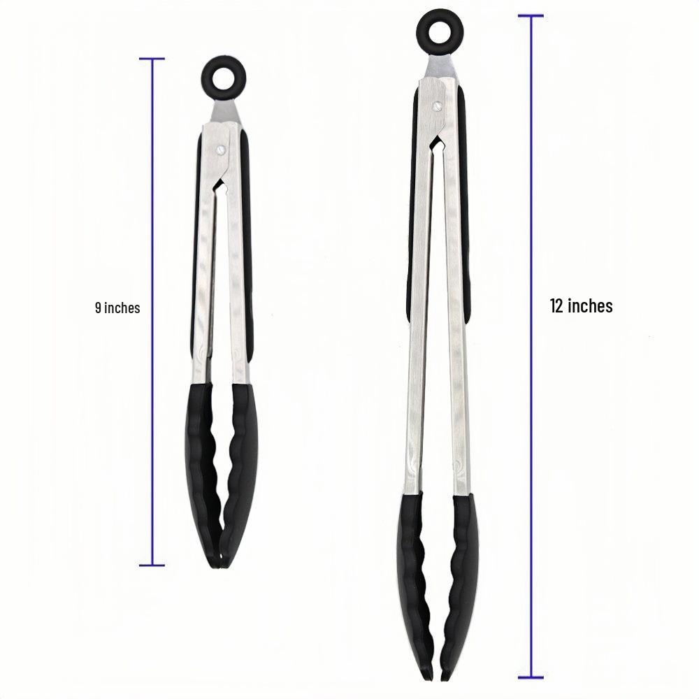 Korean BBQ Stainless Steel Tongs for Grilling