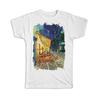 Gift T-Shirt : Peach Night Sky Vincent Van Gogh Famous Oil Painting Art Artist