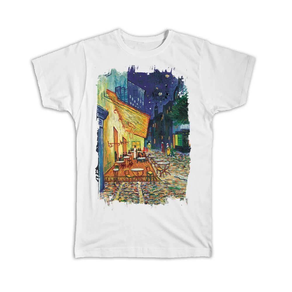 Подарочная футболка : Персиковое ночное небо Винсент Ван Гог Известная масляная живопись Искусство Художник M
