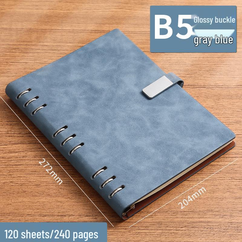 Customizable Simple Business Loose-Leaf Notebook Binder with Printable Logo