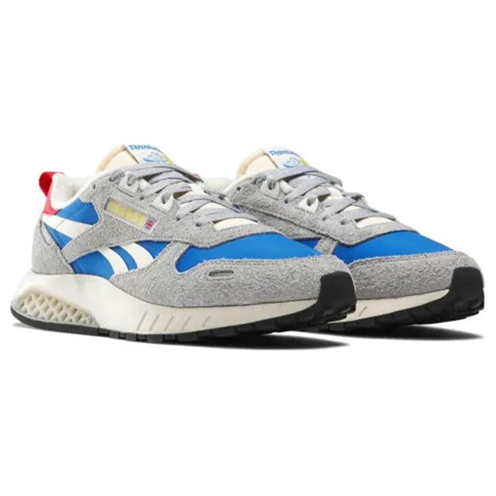 Reebok Classic Leather Hexalite Cushioning Low Top Running Shoes Unisex Sneaker Gray Blue 100074406