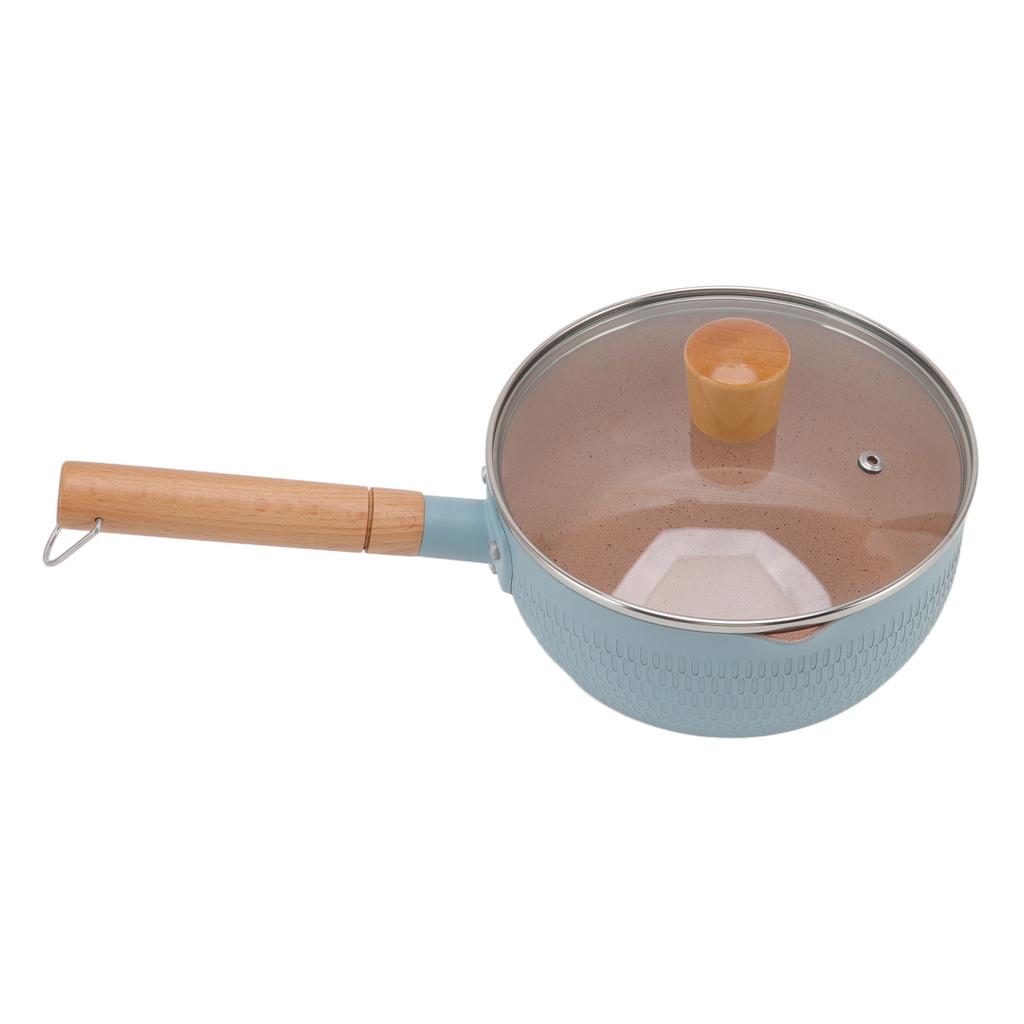 Kastrull Non-stick Aluminiumlegering Multifunktionell Mjölkkanna med Trähandtag för Induktion Gas