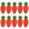 Pack Of 10 Artificial Paper Carrot Hanging Ornament For Home Party Decoration Spring Fall Festival Supplies