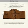 Retro Adjustable Pu Leather Corset Spicy Girl Solid Color Brown Cummerbunds Slimming PU Leather Western Cowboy Belt Dress