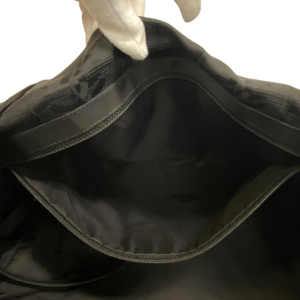CHANEL Nylon New Travel Line Tote MM Tote Bag black Nylon Women Used