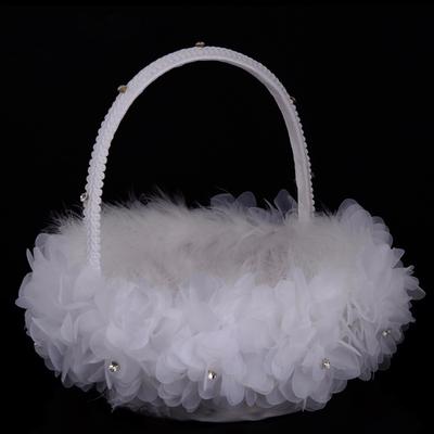 Wedding Flower Girl Basket Party Bride Decorative Basket For Baby