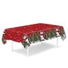 Plastic Table Cover Disposable Party Tablecloths Retro Christmas Tablecloth  Christmas Decoration