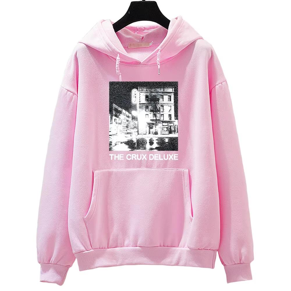 The Crux Deluxe Djo Poster Graphic Print Hoodie Unisex Sweatshirt Streetwear Hip Hop Harajuku Y2K Fashion Oversized Pullover