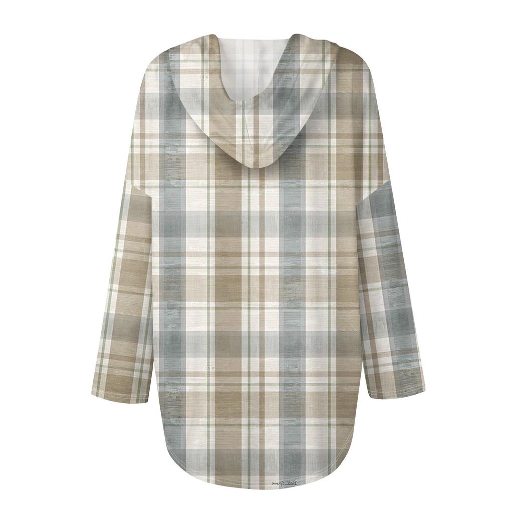 Damenmode Hoodies V-Ausschnitt Langarm Bedruckt Kordelzug Lässige Lose Pullover Tops