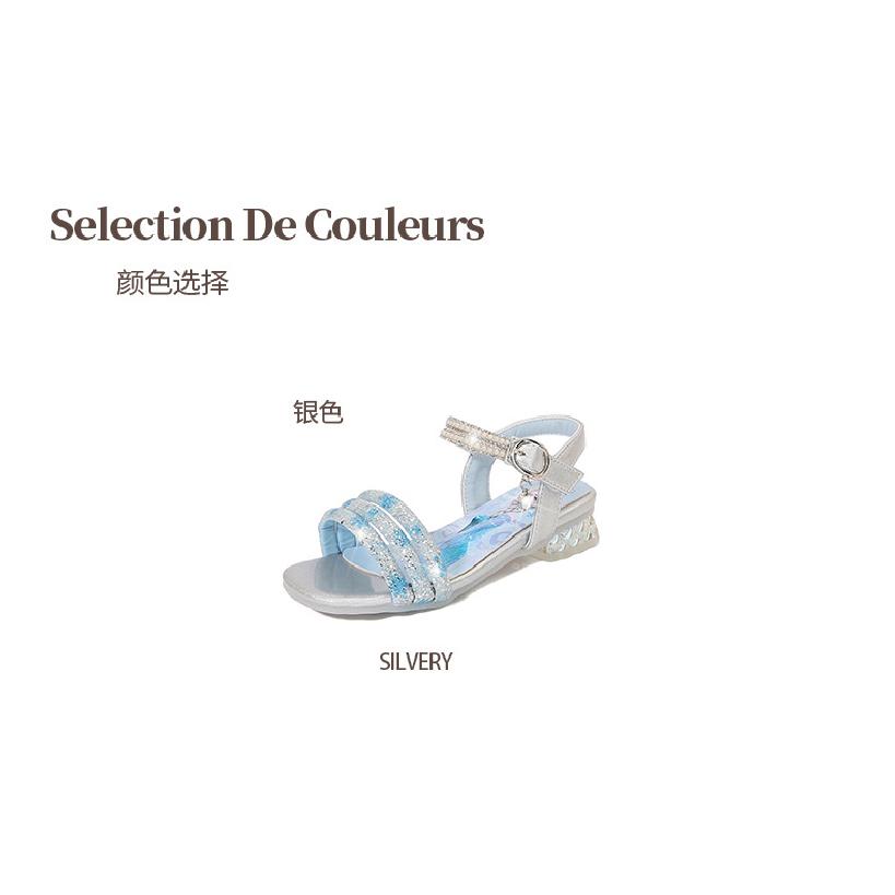 Summer new style sandals for school girls Aisha Crystal Shoes High Heels Fashion Children's Princess Shoes