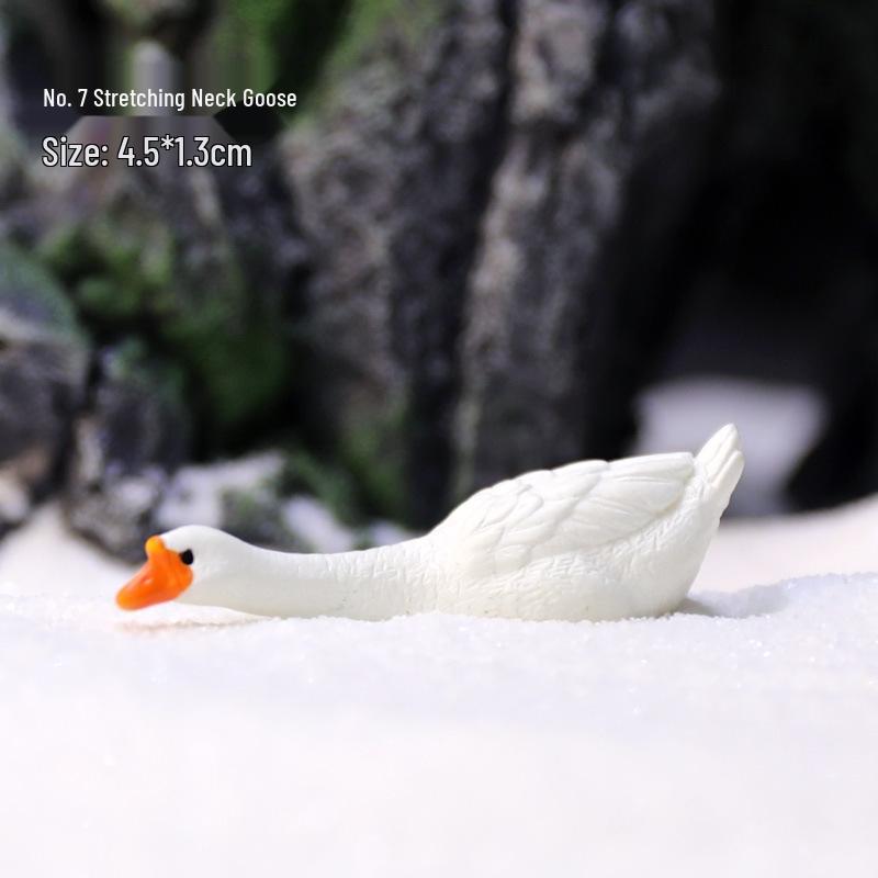 Simulated Duck & Pavilion Aquarium and Garden Pond Ornament No Specification