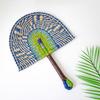 Vintage Hand Braided Fan Bohemian Cattail Fan Gift Decorative Handheld Fans  Beach
