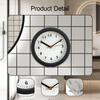 15cm Round Modern Decorative Wall Clock Waterproof Silent Non Ticking for Bedroom Hallway Kitchen