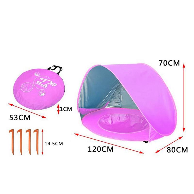 Baby Kinder Strandzelt Sonnenschutz Wasserspielzelt Tragbarer Strandpool
