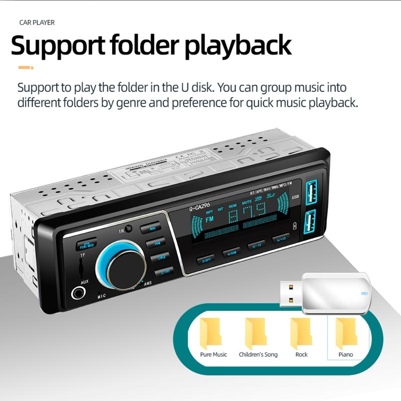Handsfree Bluetooth-compatible Car MP3 Adapter Music Player FM Radio Transmitter