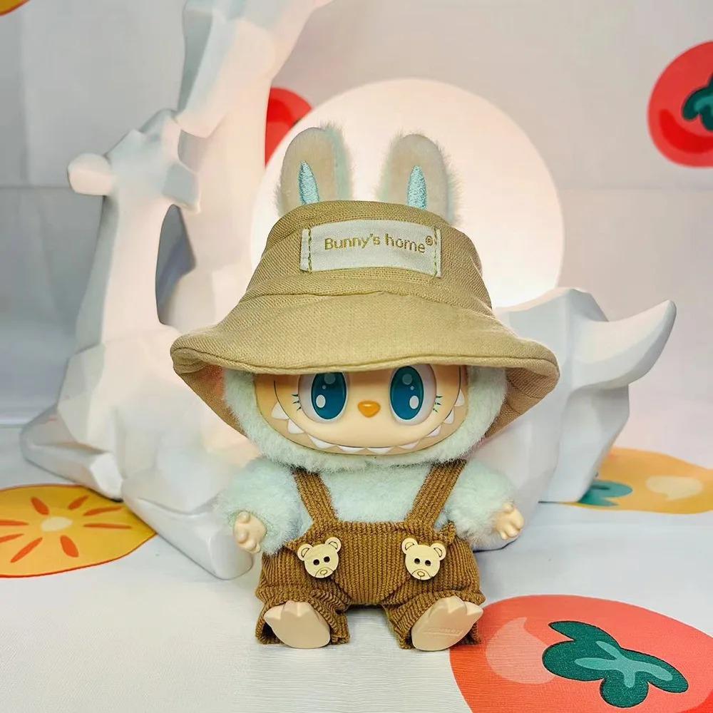 Cute Mini Plush Doll'S Bib Pants 17cm Labubu I II Idol Dolls Sitting Party Clothing Outfit Accessories For Korea Kpop Exo