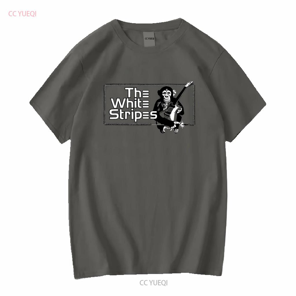 The White Stripes Band Monkey Funny For Fan S to XL Red T shirt long or short sleeves vintage Washed designer clothes Unisex