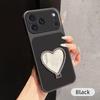 Phone Case For RedMi 15 15C 14C 13 13C 12 12C 10C 9C 9A 9 4G 5G with Heart-Shaped Mirror Kickstand Cover