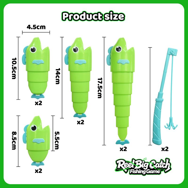 Telescoping Fish Catch Game Fishing Game Toy for Two Players Battle  Fun Family Entertainment Competitive Interactive Games Toy