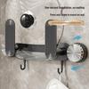 Dual-Mount Pot Lid Rack: Suction Cup & Tape, Hole-Free, Versatile Storage, Modern Kitchen Organizer