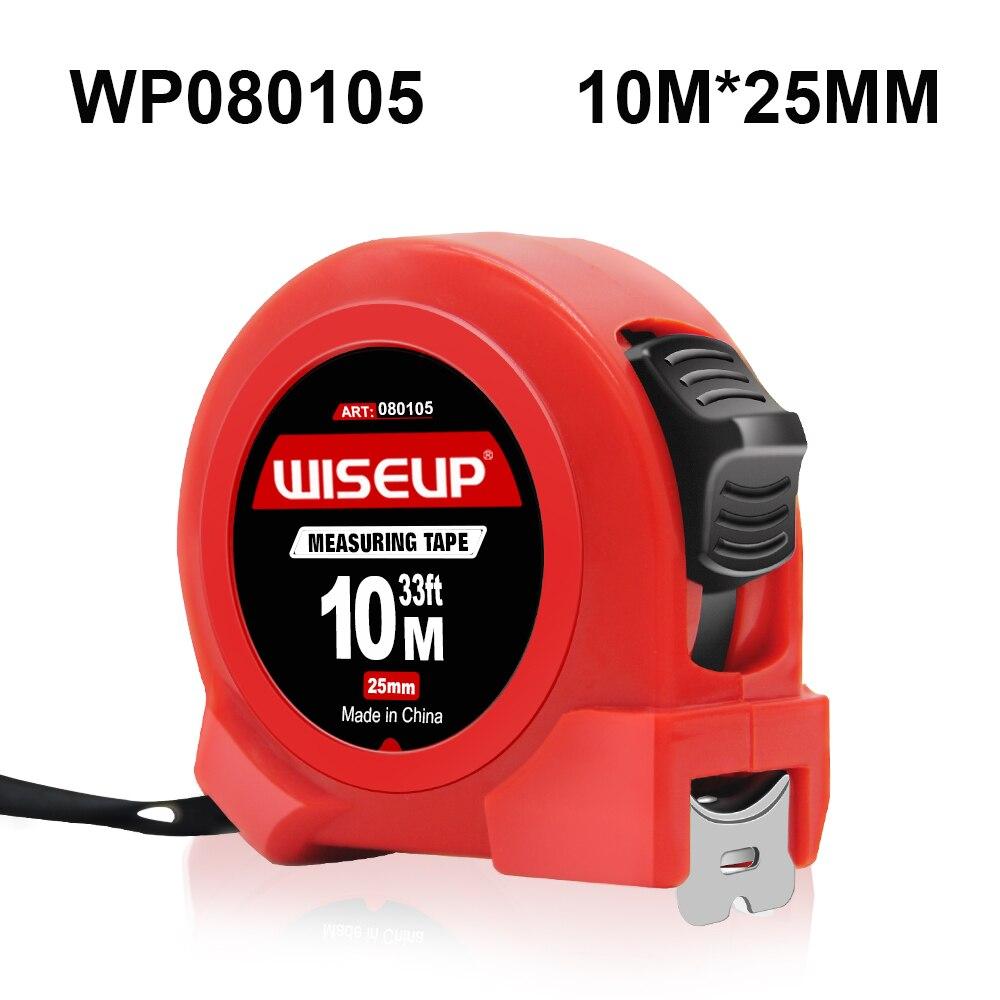 WISEUP High Precision Retractable 3/5/7.5/10 Meters Metric Steel Tape Measure Blade With Auto Lock Construction Carpentry Tools