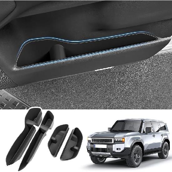 Black Center Console Cover Compatible With 2024 2025 Toyota Land Cruiser First Edition 250/Prado/LC250 Seat Gap Storage Box Center Console Organizer