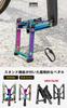 GORIX Bicycle Pedals Flat Pedals with Stand Pedal Stand Black Aluminum Lightweight Bicycle Stand Stylish Road Bike Cross Bike Pedal Stand Pedal