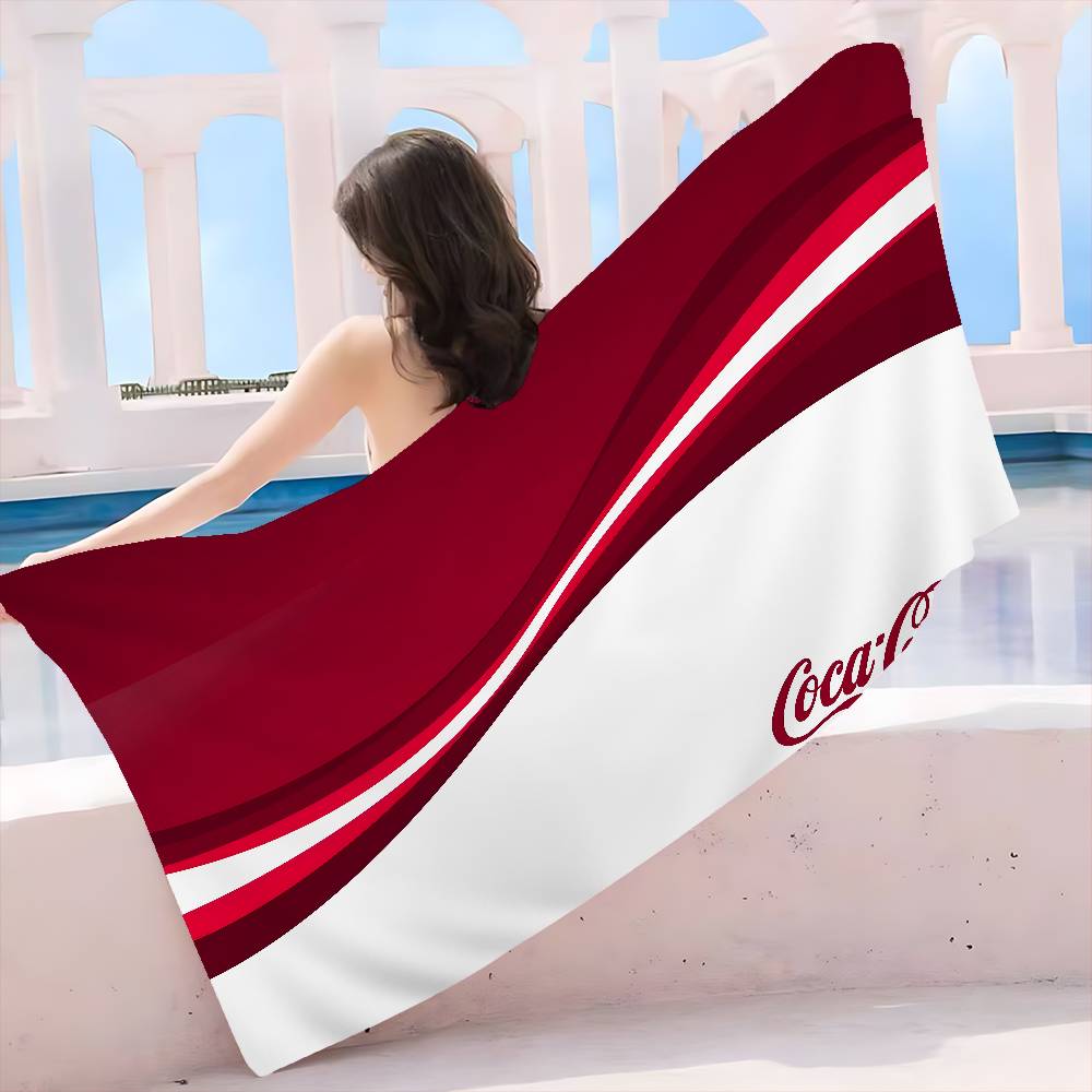 C-Cocas-C-Colas Strandtuch Bunte Badetücher Für Mädchen Mikrofaser Schnelltrocknend Individuell Sandfrei Strand Yoga Spa Fitnessstudio Pool
