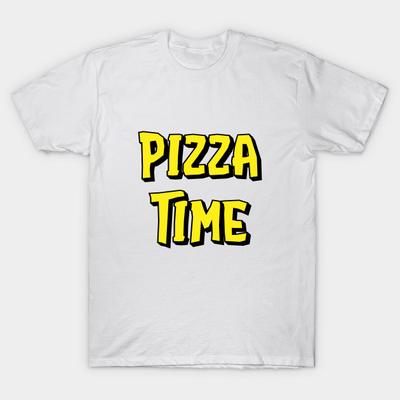 T-shirt Femme Pizza Time Imprimé Harajuku Kawaii T-shirt Été Manches Courtes T-shirt Femme Top