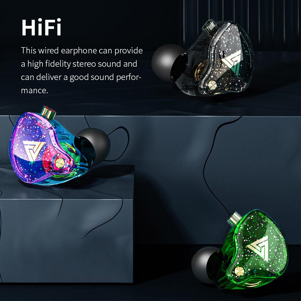 Wired Earphone In-ear Type Gaming Headphone Stereo Sound Headset with Detachable HiFi Stereo Sound Headset with Microphone