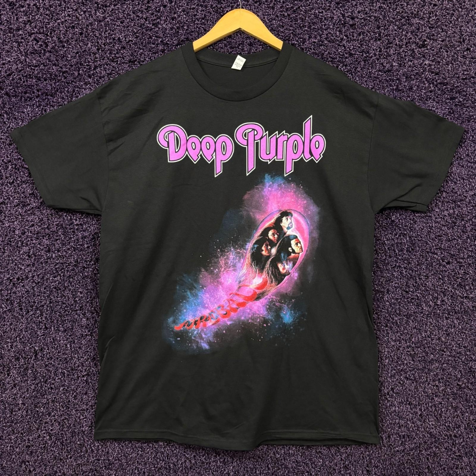 Deep Purple Fireball Album Cover Heavy Metal Band T-Shirt XL XXXXL