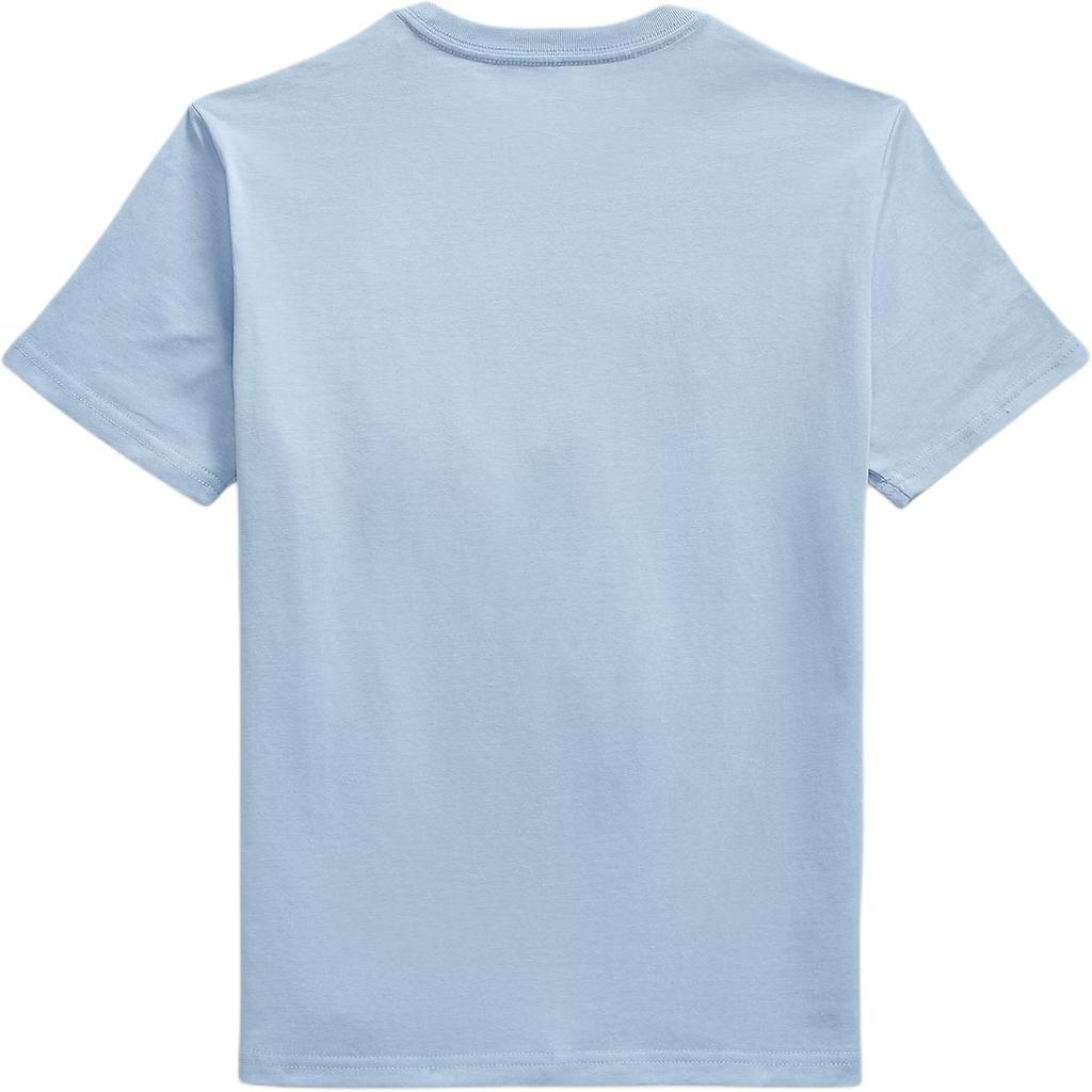 Polo Ralph Lauren Big Pony T-Shirt Iconic Embroidered Large Pony Logo And Twill 3 Patch Cotton Knit Crew Neck Short Sleeve Pullover 323832907-506