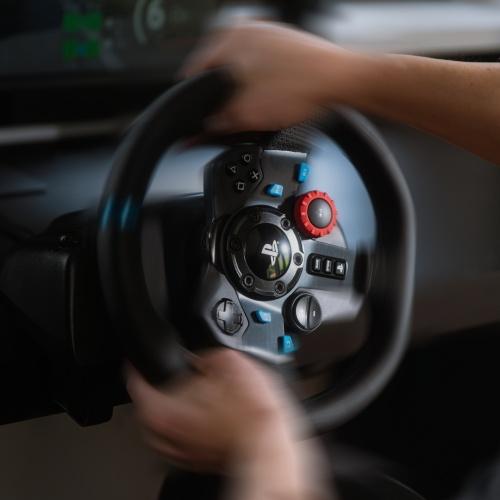 Logitech G920/G29 Driving Force Steering Wheels & Pedals, for PC, PS5, PS4, Black