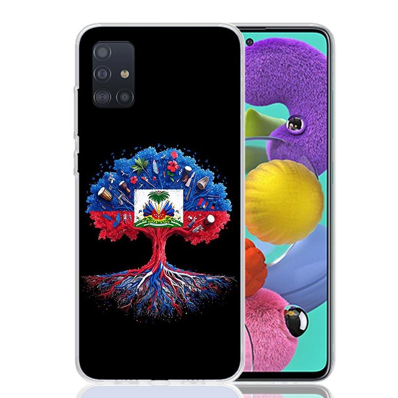 Haiti Haïtianische Flagge Handyhülle Für Samsung Galaxy A52 A32 A22 A12 A02S A50S A30S A51 A31 AA71 Note 20 Ultra 10 S10 Plus Galaxy A5