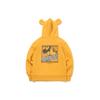 Lining X Disney Collaboration  Non-Shoe Series Mickey Mouse Pattern Hoodie Long Sleeve Women Tops Yellow AWDQ582-1